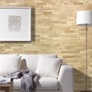 Wodewa 200 - 3D Massivholz Wandverkleidung - Eiche Natur strukturiert (Natur)