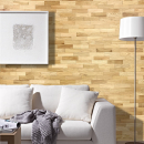 Wodewa 200 - 3D Massivholz Wandverkleidung - Eiche Natur strukturiert (geölt